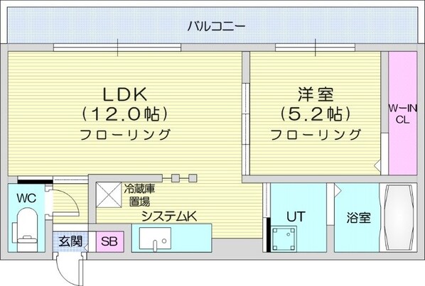 二十四軒駅 徒歩9分 4階の物件間取画像